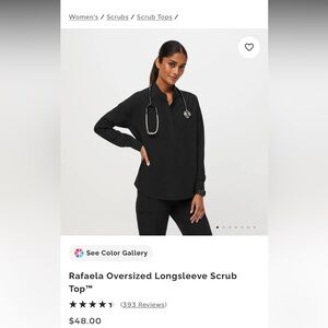 Figs Rafaela Oversized Longsleeve Scrub
Top